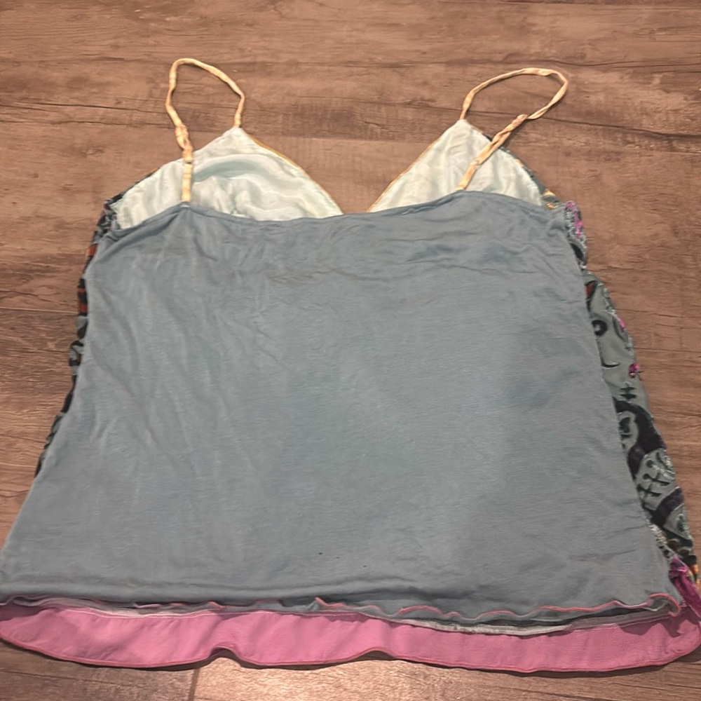Hale Bob Purple and Green Embellished Camisole - Picture 3 of 3